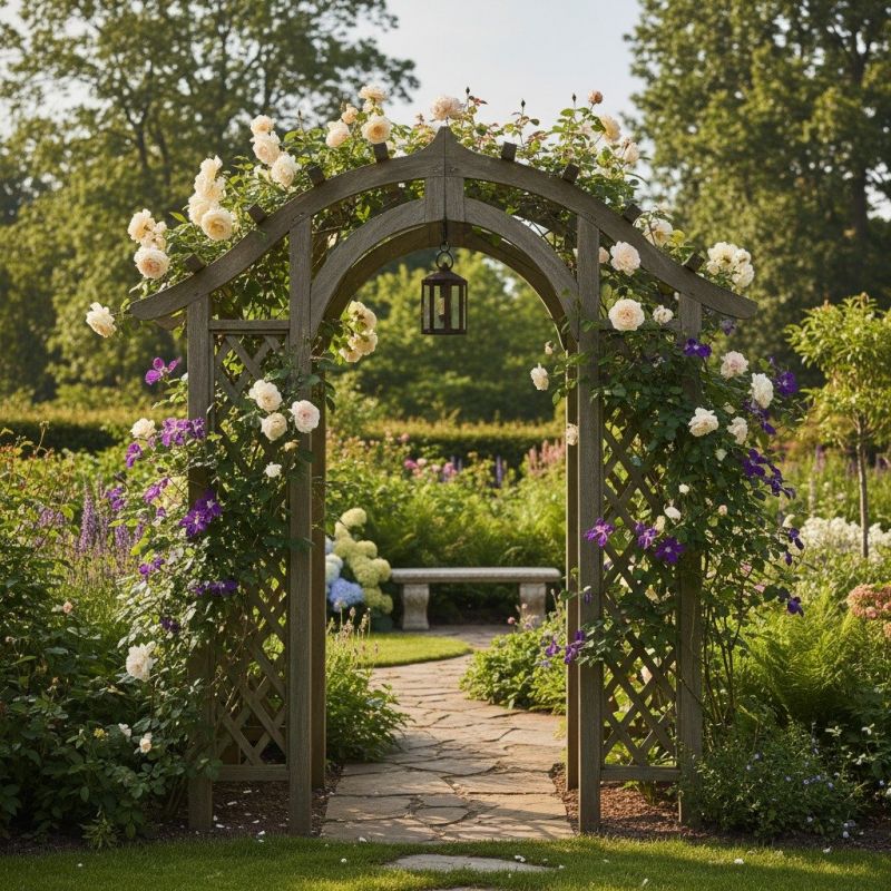 Lattice Arbor Installation in Kansas City, KS