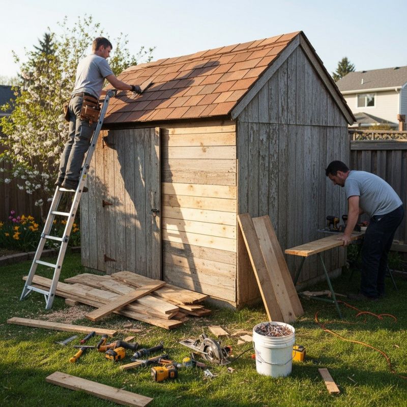 Shed Damage Repair in Conroe, TX
