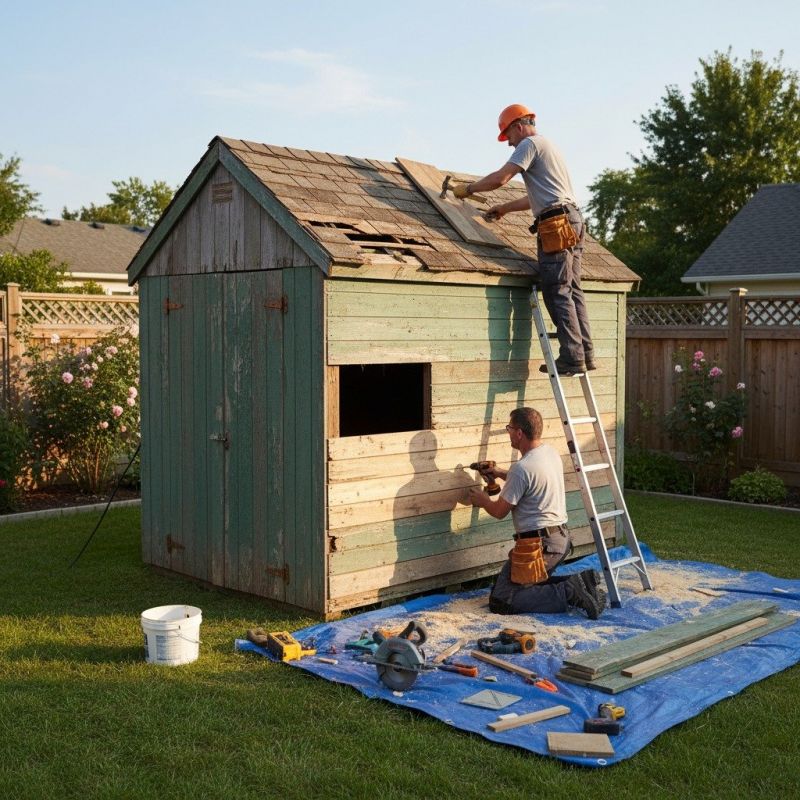 Wood Shed Repair in Wilmington, NC